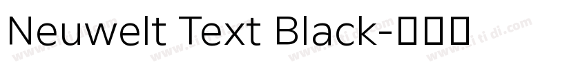 Neuwelt Text Black字体转换